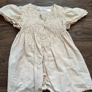 Zara embroidery dress